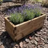 Jardinière bois autoclave 80x40cm - Résistante extérieur