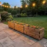 Jardinière bois autoclave 80x40cm - Résistante extérieur