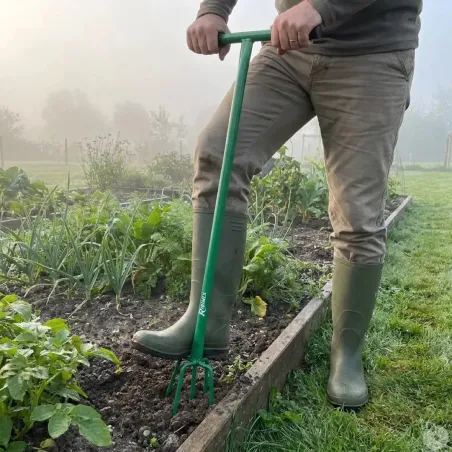 Griffe de jardinage 5 dents - Aération du sol sans effort