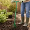 Griffe de jardinage 5 dents - Aération du sol sans effort