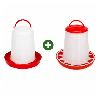 Kit abreuvoir 3L + mangeoire 3kg pour volailles