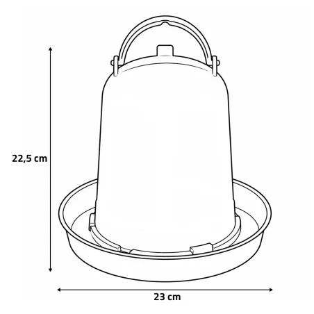 Kit abreuvoir 3L + mangeoire 3kg pour volailles