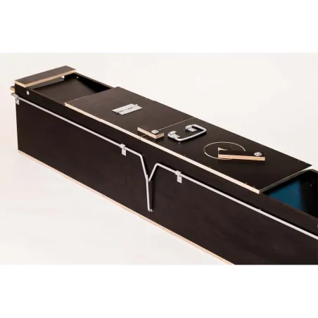 Piège bois 2 entrées pour nuisibles 119x19x24 cm