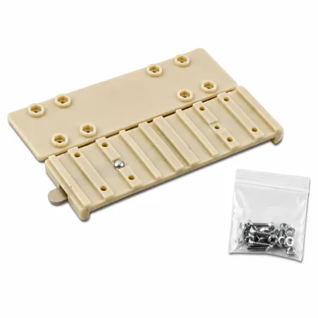 Kit de fixation grillage pour mangeoire fibre blanche