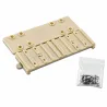Kit de fixation grillage pour mangeoire fibre blanche