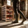 Garde-manger Masy 243 en hêtre, 3 tiroirs | Ducatillon