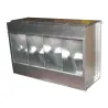 Mangeoire métal 4 cases 20 kg pour volailles 46x17x40 cm