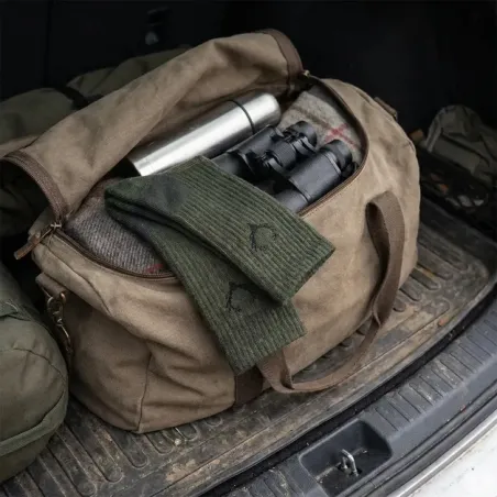 Chaussettes mi-hautes kaki laine mérino - chasse & élevage