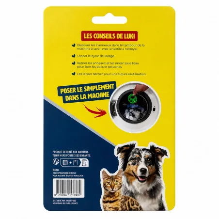 2 récupérateurs de poils pour lave-linge - Chiens