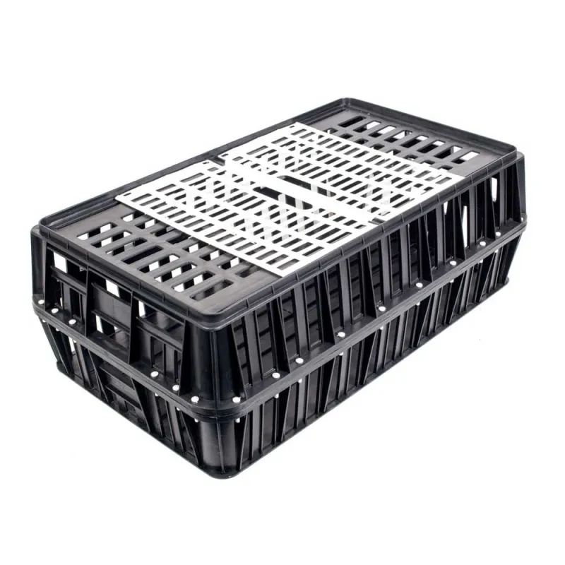 Caisse de transport empilable pour volailles - 85x50x30 cm