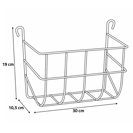 Râtelier à foin lapins galvanisé 30 cm OLBA | Ducatillon