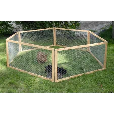Enclos modulable grillage fin pour petits animaux 6x120x60 cm
