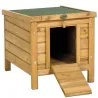 Nichoir-abri cube pour poules 42x51,5xH43 cm en bois