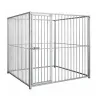 Chenil carré 2x2 m en acier - Kit complet sécurisé