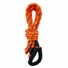 Longe nylon orange réfléchissante avec mousqueton