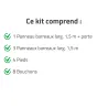 Kit chenil carré 1,5x1,5m - Barreaux acier inoxydable