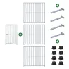 Kit chenil carré 1,5x1,5m - Barreaux acier inoxydable