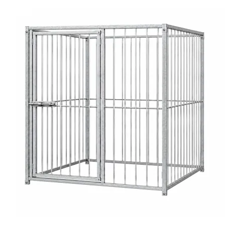 Kit chenil carré 1,5x1,5m - Barreaux acier inoxydable