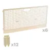 Parc modulable 6 panneaux + 12 charnières pour poussins