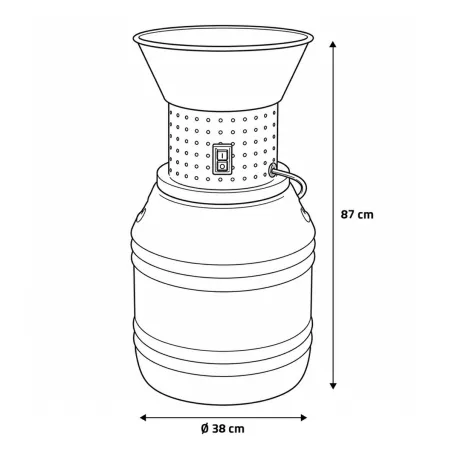 Moulin électrique céréales 50L - 4 grilles VERCELLA