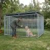 Panneaux de chenil à barreaux acier inoxydable 1,5 m ou 2m Hauteur 184 cm