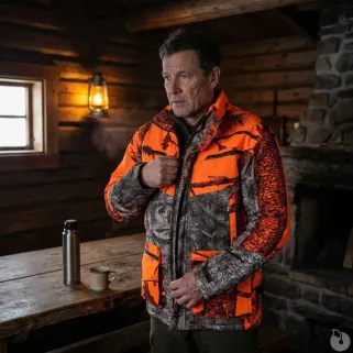Veste Warm Hunt 4 chaude camo orange M à 3XL