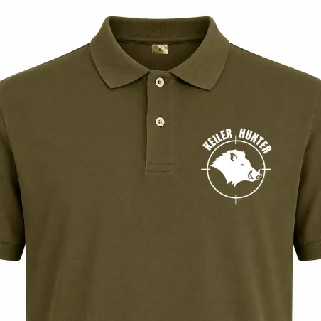 Polo Keiler Hunter kaki - Confort et résistance