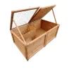 Abris poussins bois 2 espaces - 83x49x36 cm éleveurs