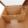Abris poussins bois 2 espaces - 83x49x36 cm éleveurs