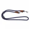 Laisse corde bleue 200 cm - solide et réglable pour chiens
