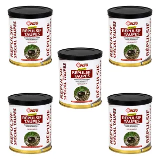 Lot de 5 boîtes répulsif taupes Alto - 275 bâtonnets