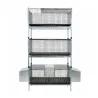 Kit 3 cages élevage lapins 102x50x190 cm superposables