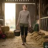 Pantalon femme élégant - Coupe droite pour élevage & outdoor