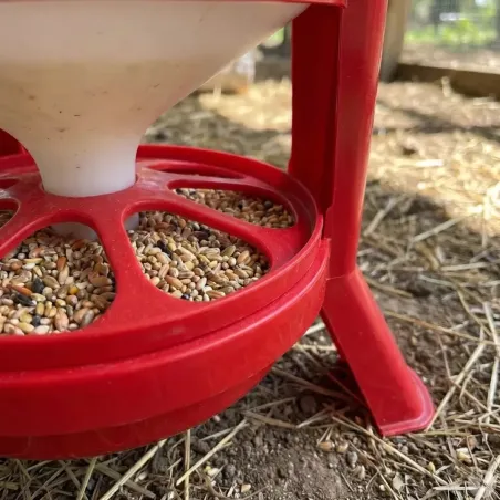 Mangeoire anti-gaspi 30 kg Gaun - Pieds stables