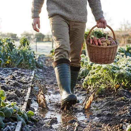 Bottes EVA isolantes étanches kaki - Tailles 40 à 47