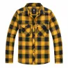 Chemise flanelle Brandit® jaune/noire - Homme