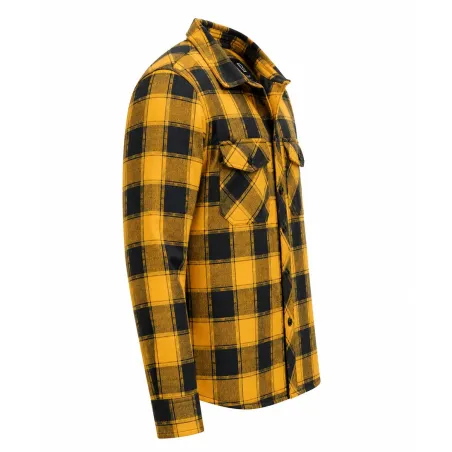 Chemise flanelle Brandit® jaune/noire - Homme