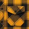 Chemise flanelle Brandit® jaune/noire - Homme