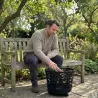 Brasero en fonte noir Ø50 cm - extérieur jardin
