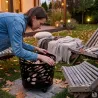 Brasero en fonte noir Ø50 cm - extérieur jardin