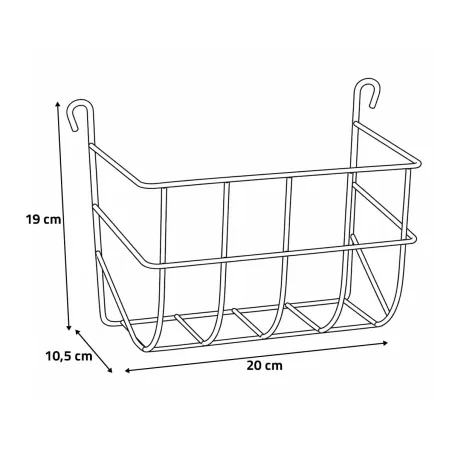 Râtelier à foin lapins galvanisé 20 cm OLBA | Ducatillon