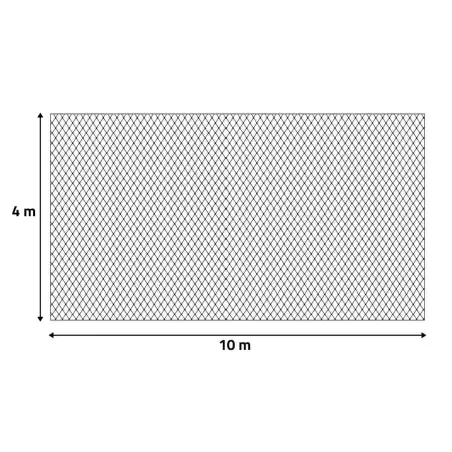 Filet anti-oiseaux 4x10m - Maille 15mm en nylon résistant
