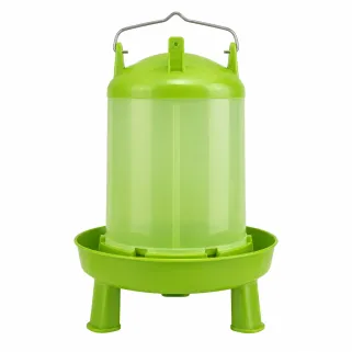 Abreuvoir 14L sur pied vert pour volailles - Pratique
