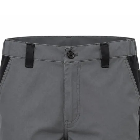 Bermuda travail 4 poches gris/noir - T38 à 52