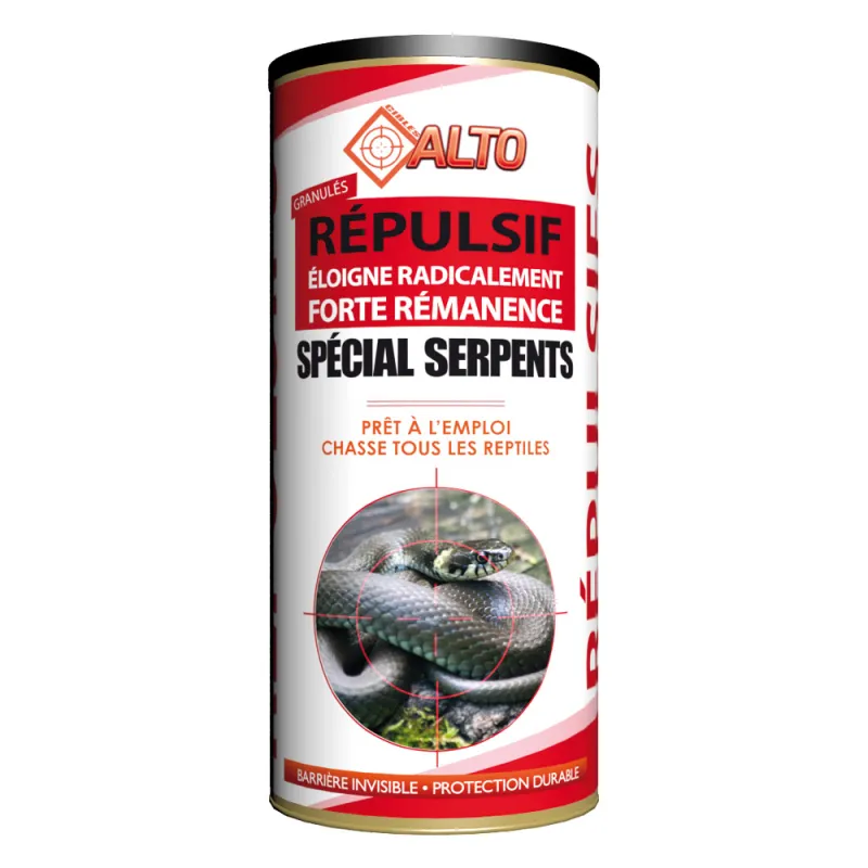 Répulsif serpents granulés 4kg - ALTO longue durée