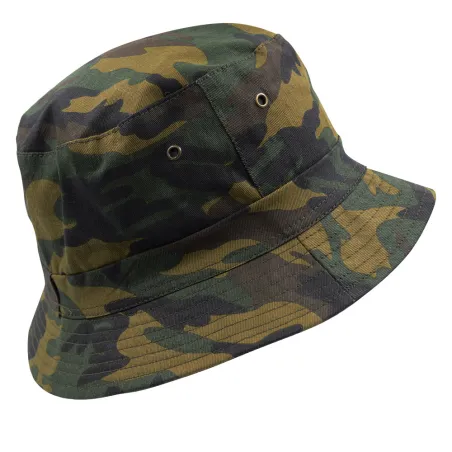 Bob réversible coton kaki/camouflage CE confort