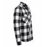 Chemise homme Brandit® carreaux noir/blanc - flanelle coton