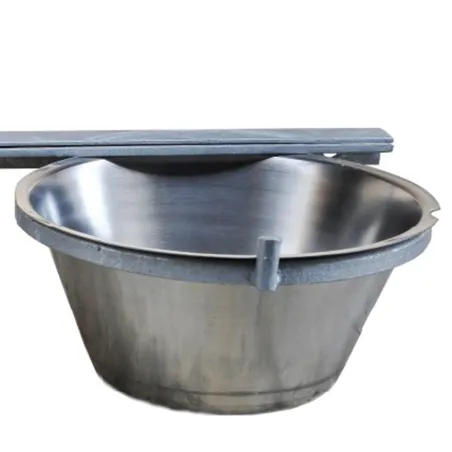 Mangeoire double pro pour chenil - Acier galvanisé 2x2,5L
