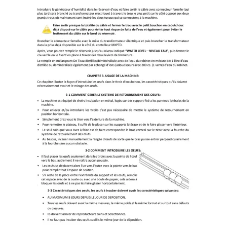 Couveuse Maino DUC 70 + humidificateur auto - 70 œufs