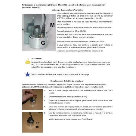 Couveuse Maino DUC 70 + humidificateur auto - 70 œufs